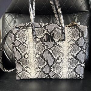 Jason Wu EUC Snakeskin Pattern Women's Bag - Black and Gray